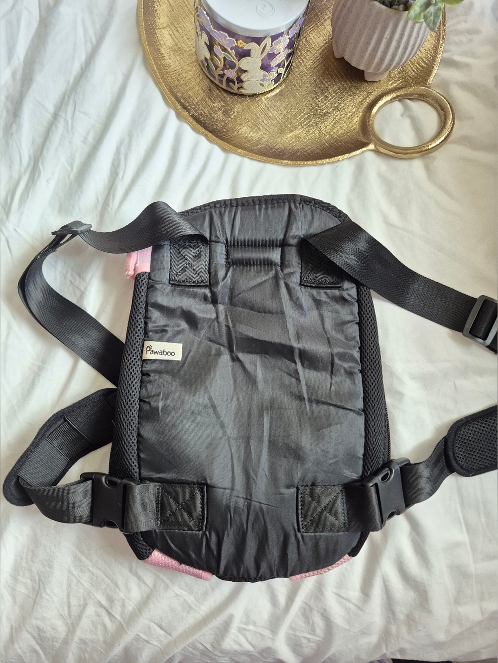 Pawaboo Pink Carrier Pet Backpack Travel Bag - Picture 3 of 4